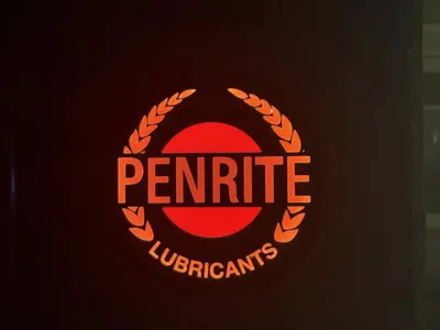 Penrite lubricants 2 sided - Lightbox sign