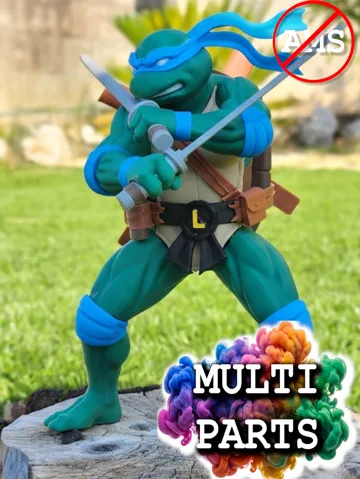 Accesorio para filamento: Leonardo - TMNT (Modulare, Spreco ultraridotto) — vista de referencia 2