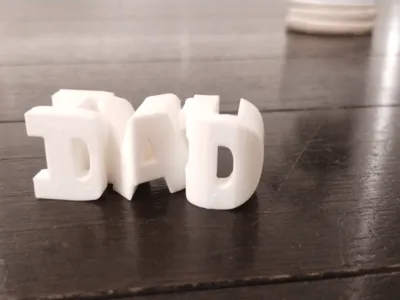 I Love You Dad Flip Text