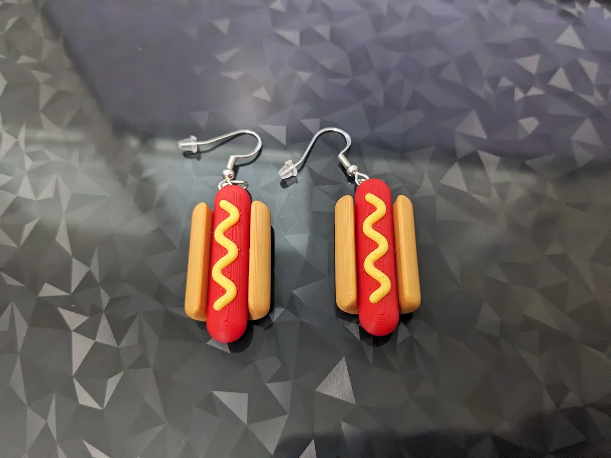 Hot Dog Earrings view 2