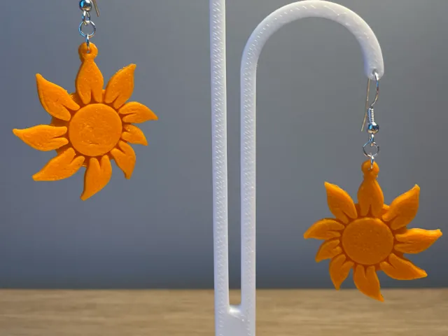 Sun flower earrings