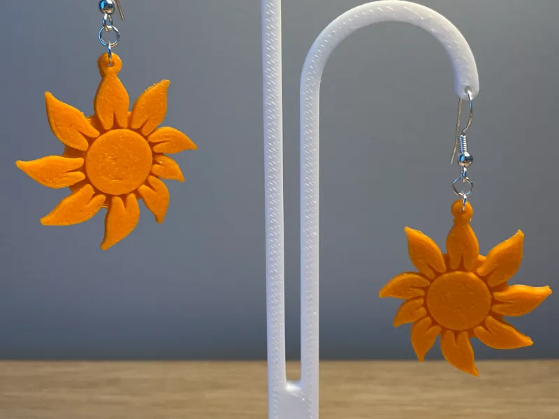 Sun flower earrings