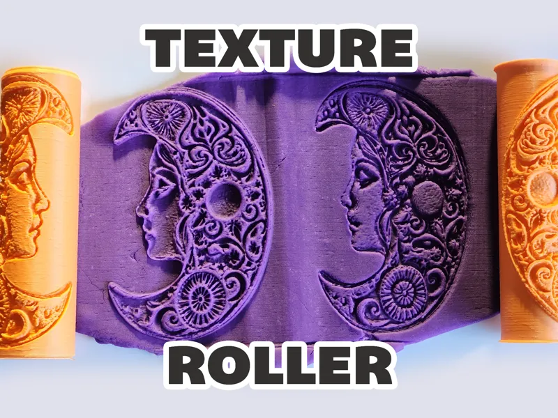 Texture Roller V371 | Art Nouveau Moon