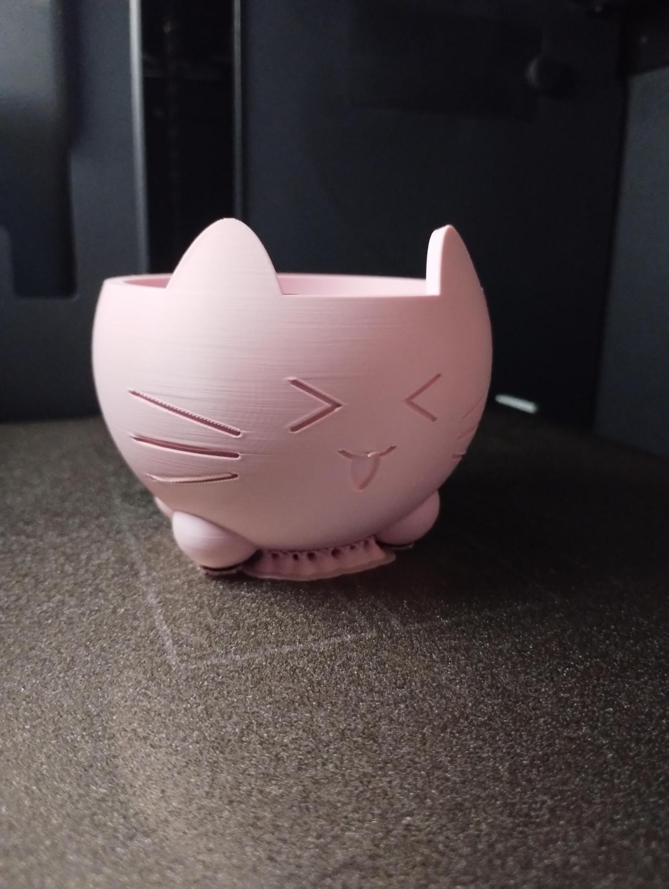 Miniatura 4 do modelo 3D Mini猫咪多肉花盆 Mini Cat Meaty Flower Pot