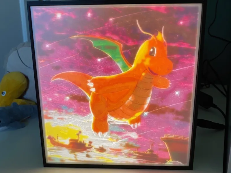 Dragonite Pokemon Litophane