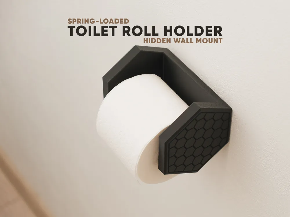 Soporte: Toilet Roll Holder - Hidden Wall Mount. Referencia del modelo original.