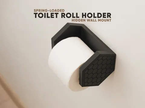 Soporte: Toilet Roll Holder - Hidden Wall Mount — referencia de MakerWorld