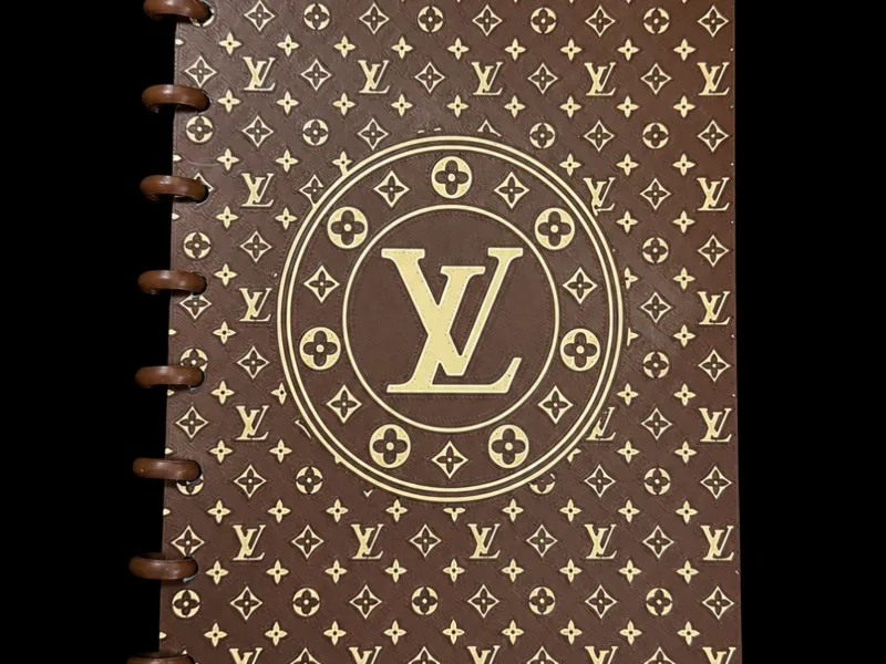 Louis Vuitton luxury inspired A5 notebook cover
