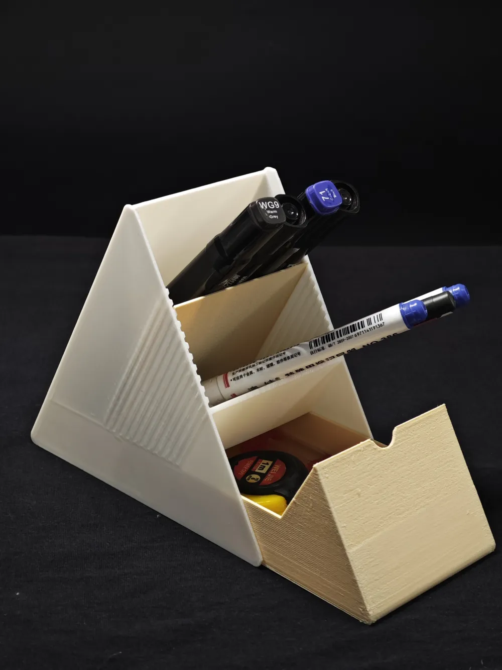 Pyramid Slanted Desktop Organizer | Multi-Compartment Divisions ...