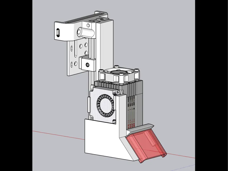 Air assist for Creality 5W laser module V2