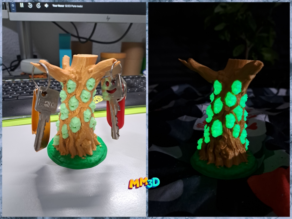 Glow in the Dark Tree Key Holder – Creepy Faces