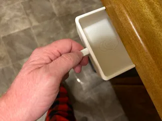 Counter crumb scoop
