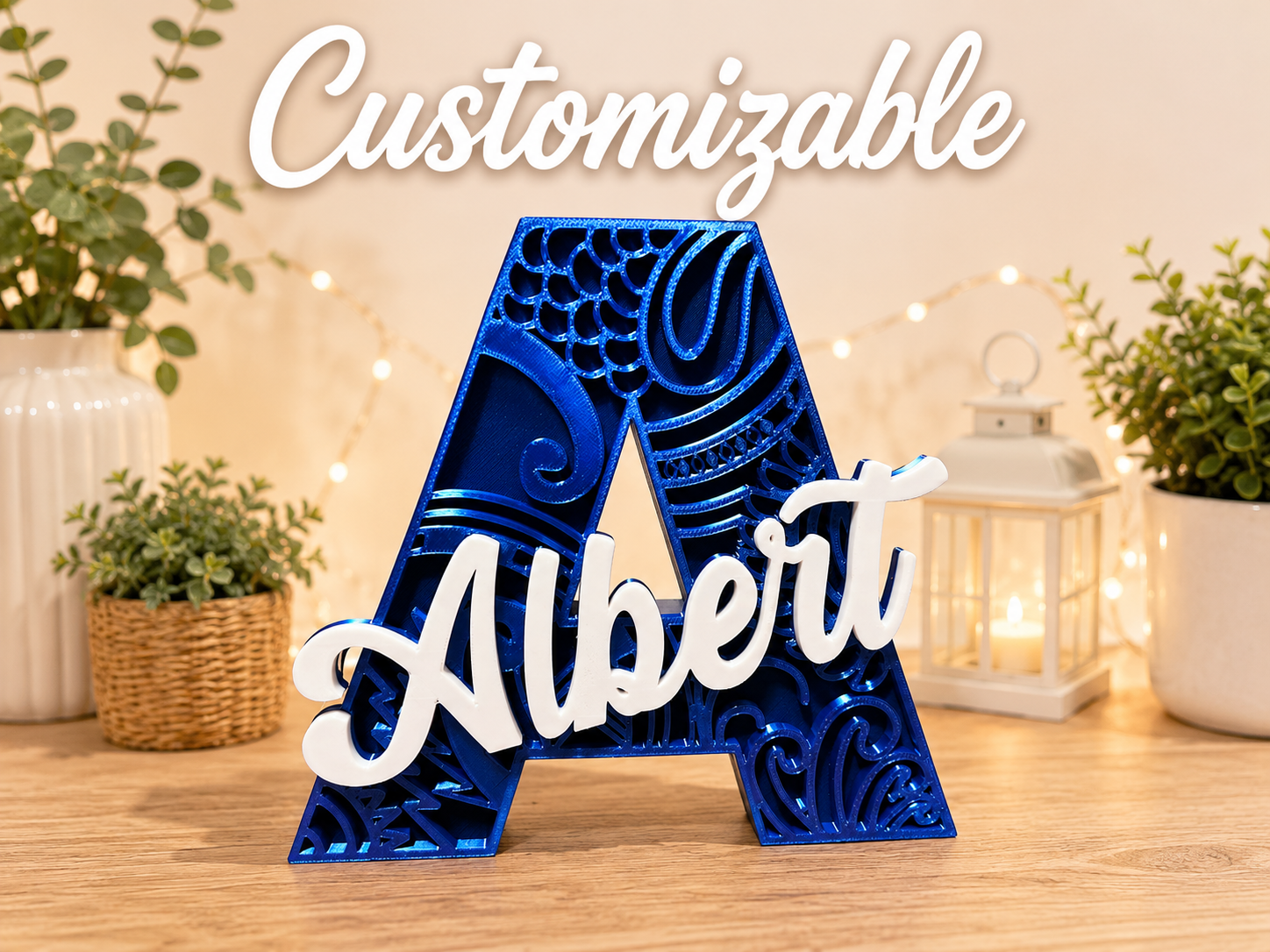 Letter A personalized name 