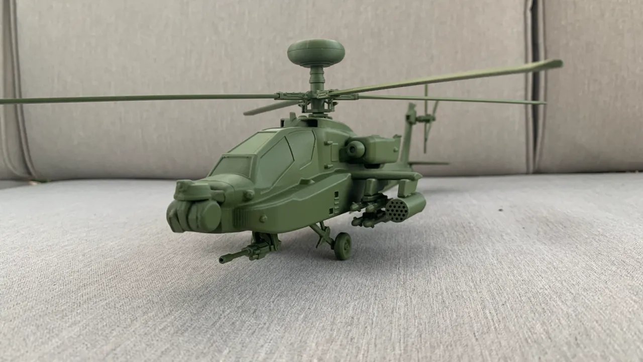 AH-64 E Apache Guardian Attack Helicopter view 3