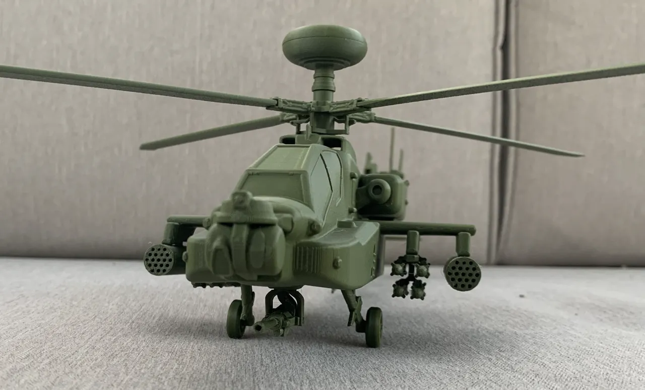 AH-64 E Apache Guardian Attack Helicopter view 2