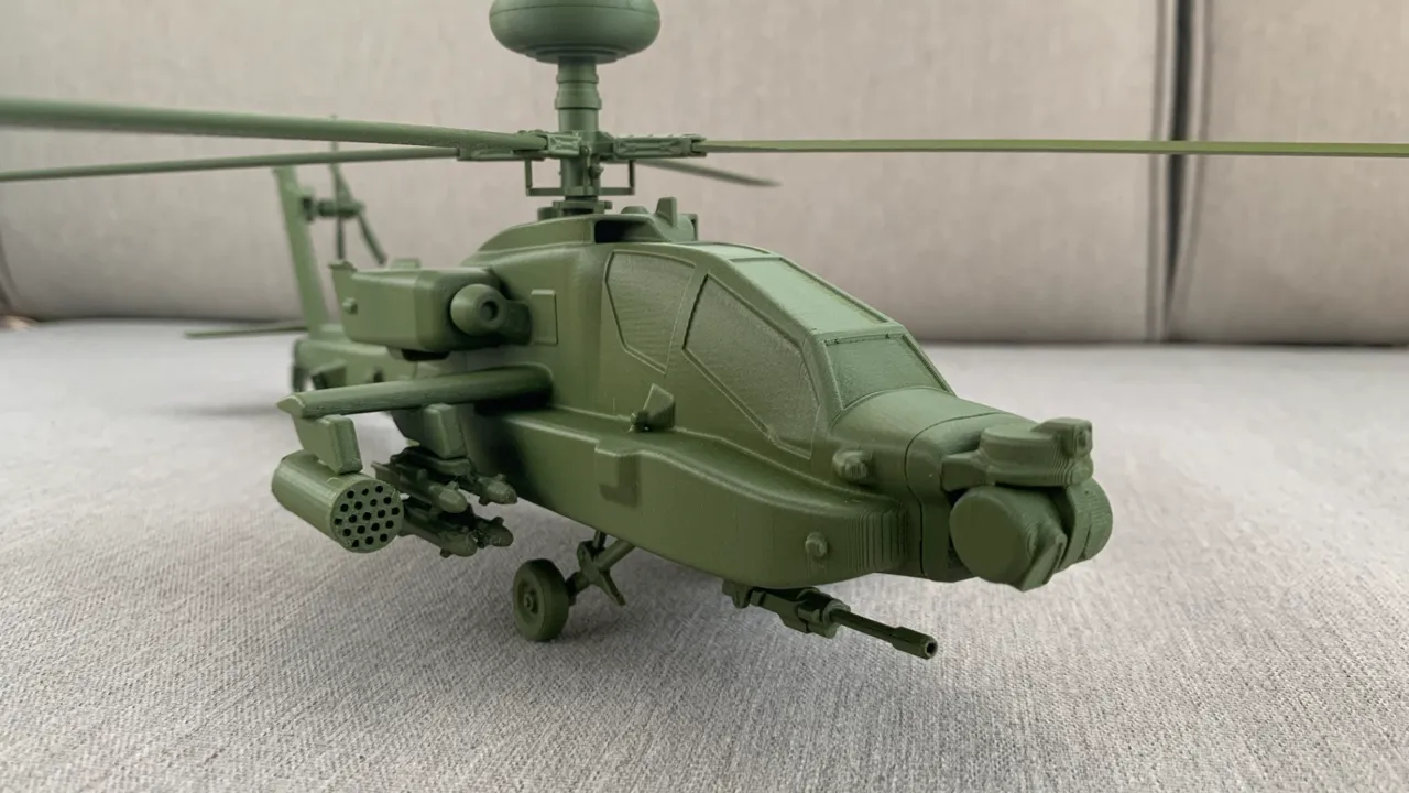 AH-64 E Apache Guardian Attack Helicopter view 4