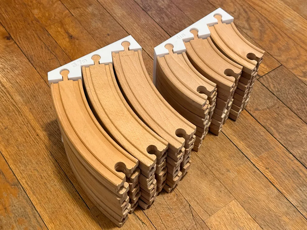Tooth Train Storage Racks Wooden train radius storage rack - Free 3D Print Model - MakerWorld