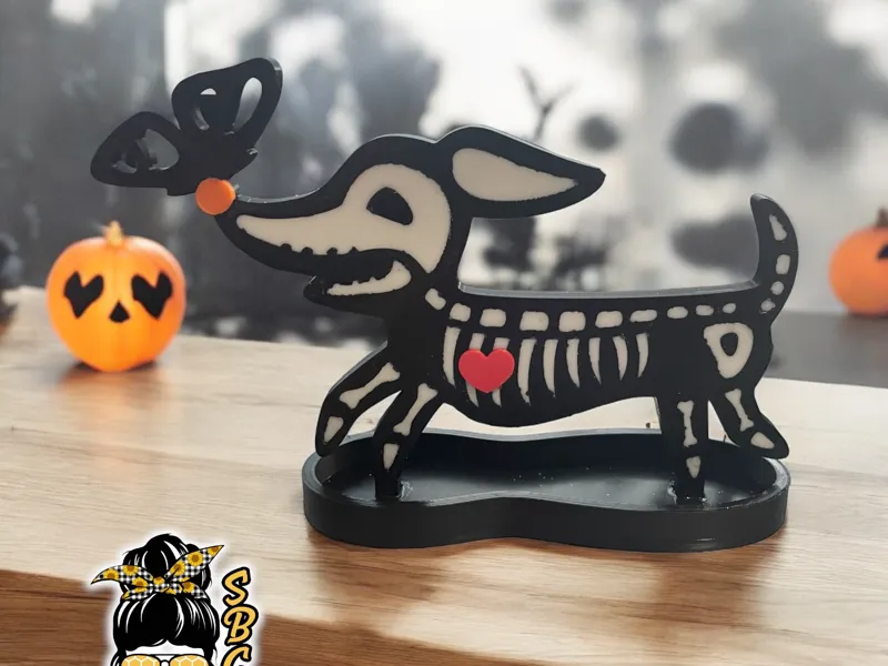 Dog Skeleton Zero, trinket or display base