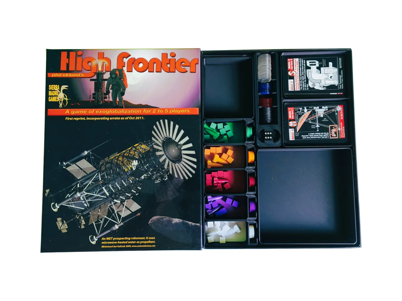 High Frontier first edition board game Insert view 2