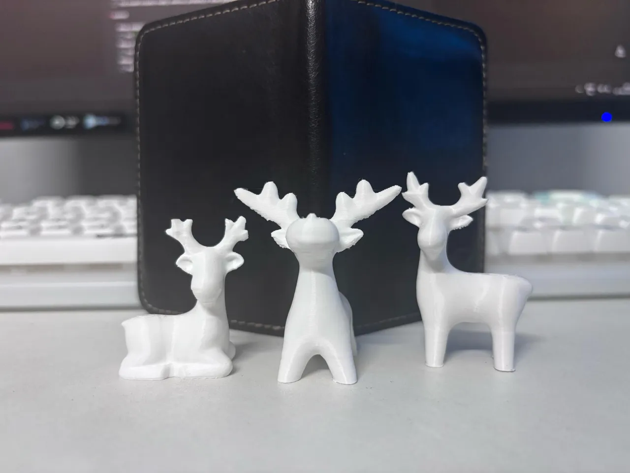Winter Reindeer Trio – Minimal Christmas Decor view 2