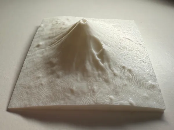 Relief topographique du Mont Fuji