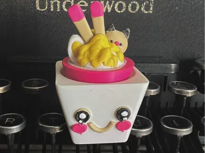 Cute Kawaii Ramen Kitty Fidget Clicker