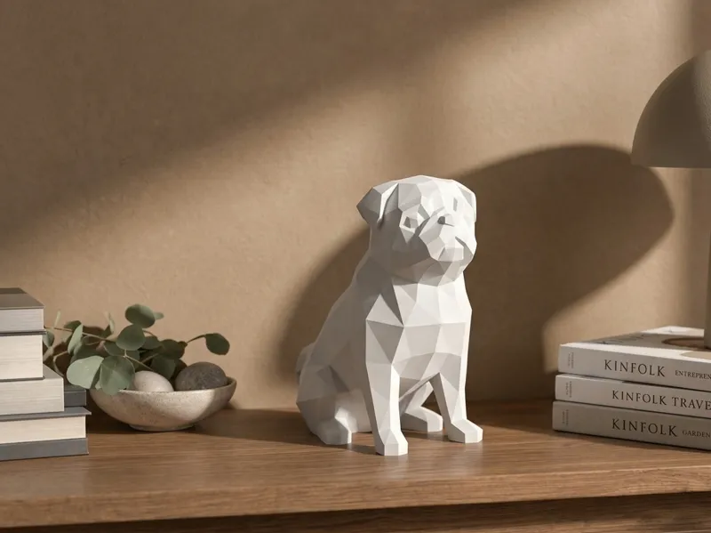 Pug dog minimalist