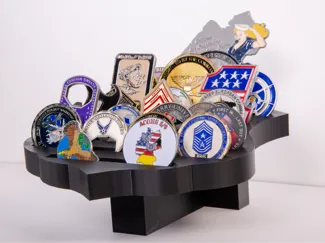 Badge Desk Challenge Coin Display