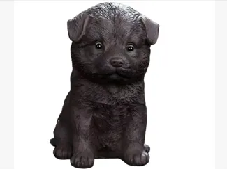 134mm高桌面摆件仿真可爱坐姿柴犬狗招财田园犬小狗