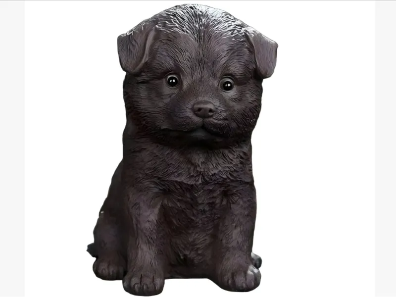 134mm高桌面摆件仿真可爱坐姿柴犬狗招财田园犬小狗