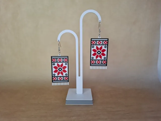 Ukrainian Star Towel Earrings