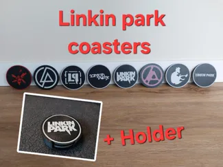 Linkin Park Coasters With Holder