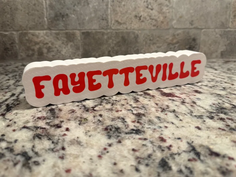 Fayetteville lamp lightbox