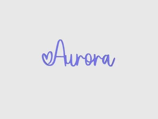 Aurora Nome Segnaposto