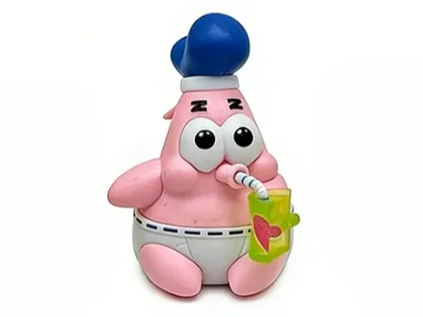 Mini Patrick Drinking