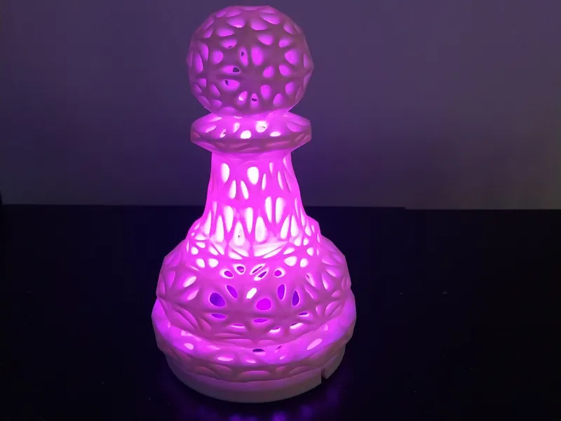 lampe pion échecs