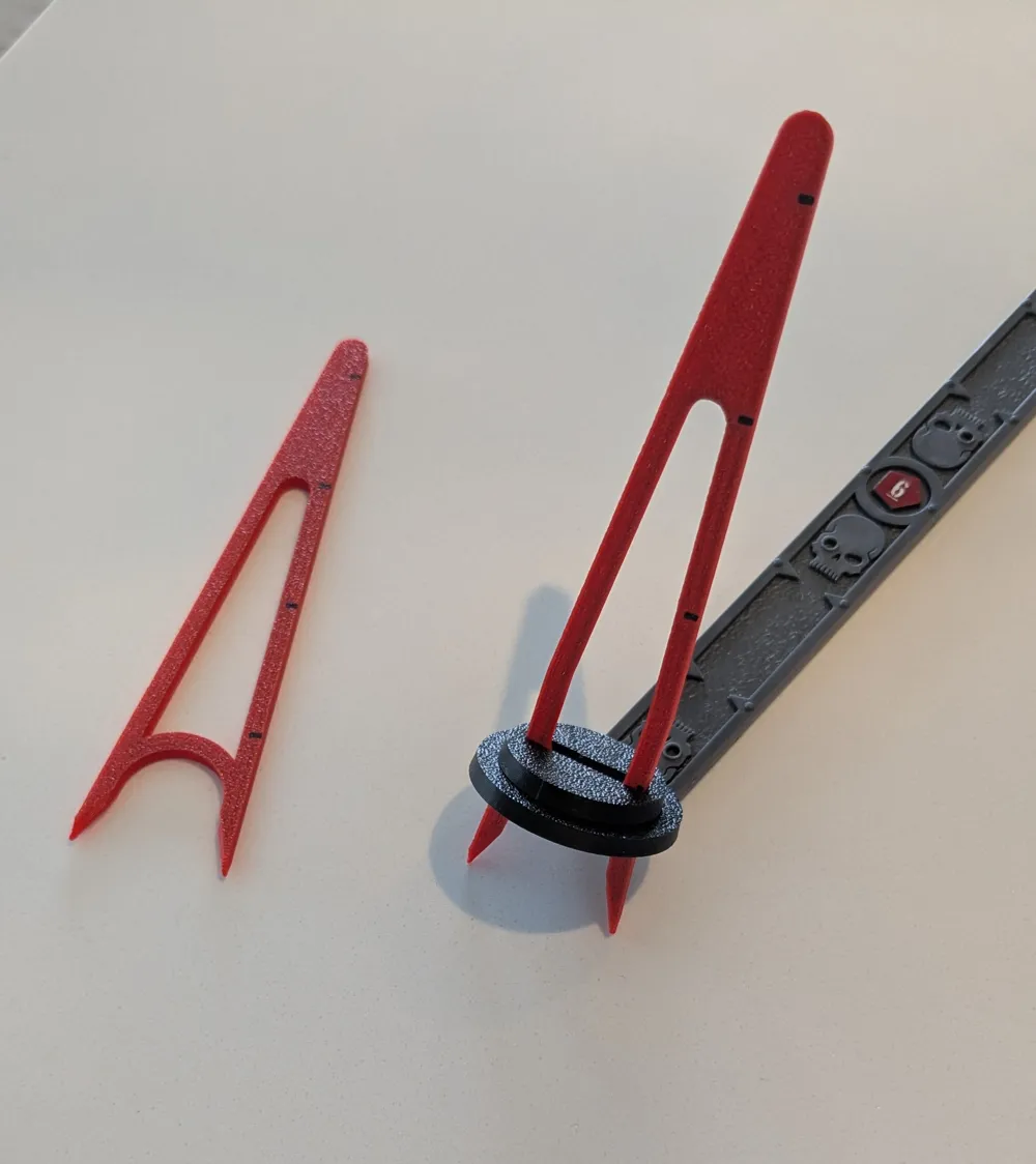 Skirmish Measuring Compass - Free 3D Print Model - MakerWorld