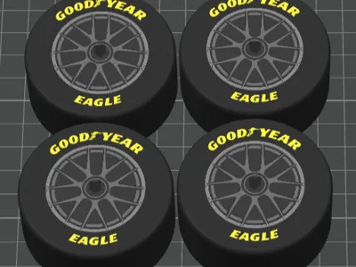 Losi NASCAR Display Wheels