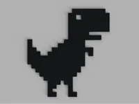 Dinosaure pixelisé du jeu Chrome — photo 2