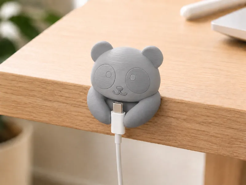 Cute Panda Cable Holder