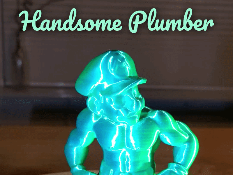 Handsome Plumber Sculpture (with .blend-file)