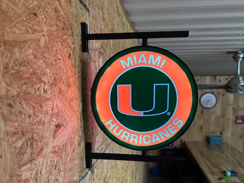The "U" Miami sign