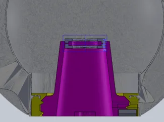 Base E14 Lampe Leora modifiée forme O intournable