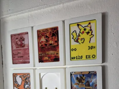Universal Wall Display for Pokemon Cards 