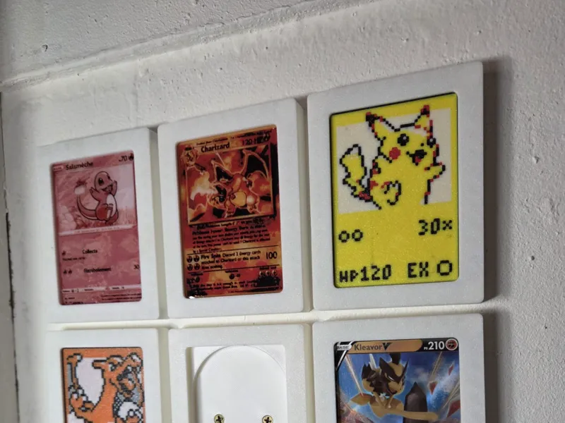 Universal Wall Display for Pokemon Cards 