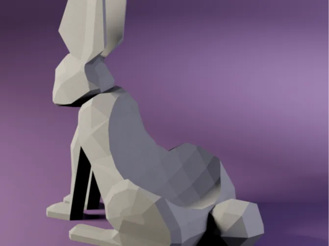Low Poly Bunny Bowl