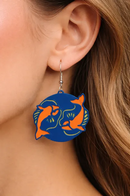 Pisces Earrings - Zodiac Series view 3