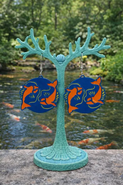 Pisces Earrings - Zodiac Series view 2