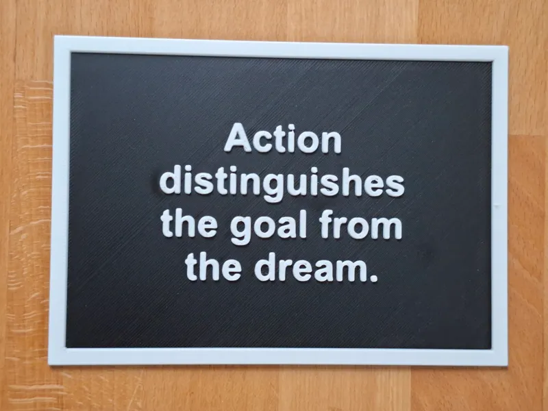 Take Action Motivation Card – English