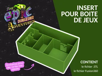 Insert pour jeu de société - Tiny Epic Dungeons